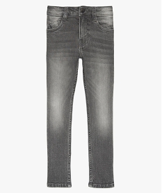 jean garcon coupe slim a taille reglable grisB134801_1