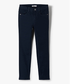 GEMO Pantalon garçon coupe skinny en toile extensible navy