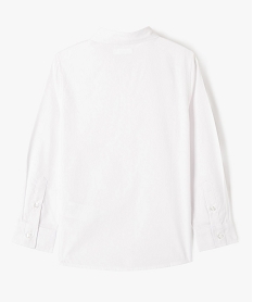 chemise garcon unie repassage facile blancB136501_3