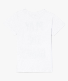 tee-shirt garcon avec inscription fluo blanc tee-shirtsB140501_2