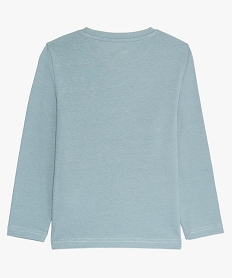 tee-shirt garcon a manches longues avec motif bleuB141201_2