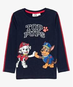 GEMO Tee-shirt garçon à manches longues imprimé - La PatPatrouille Bleu