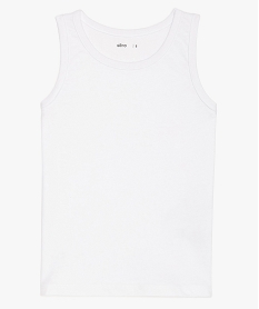 GEMO Débardeur garçon en coton blanc standard