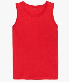 GEMO Débardeur garçon en coton rouge standard