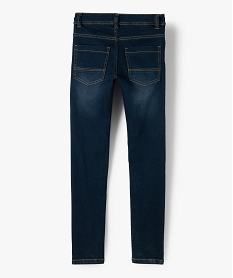 jean garcon ultra skinny stretch avec plis aux hanches bleu jeansB149301_3