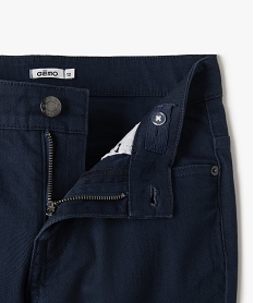 pantalon garcon style jean slim 5 poches bleuB149801_2