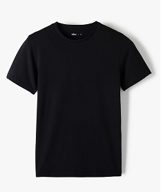 tee-shirt garcon a manches courtes uni noirB153501_1