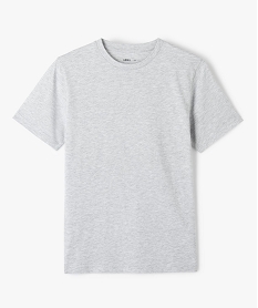 tee-shirt a manches courtes uni garcon maille chinee gris tee-shirtsB153601_1