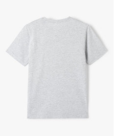 tee-shirt a manches courtes uni garcon maille chinee gris tee-shirtsB153601_3