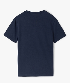 tee-shirt a manches courtes uni garcon bleu tee-shirtsB153701_3