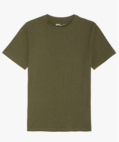 GEMO Tee-shirt à manches courtes uni garçon Vert