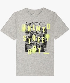 GEMO Tee-shirt garçon avec motif et inscription Multicolore