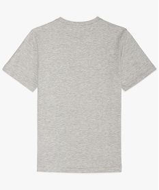 tee-shirt garcon avec motif et inscription grisB154201_2