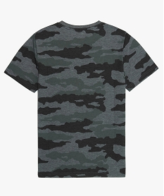 tee-shirt garcon avec motif et inscription grisB154301_2