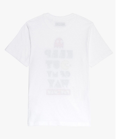 tee-shirt garcon a manches courtes avec motif pac man blancB154701_2