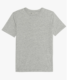 tee-shirt garcon uni a manches courtes grisB155101_1