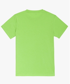 tee-shirt garcon uni a manches courtes vertB155301_2