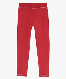 pantalon de jogging fille coupe ajustee rougeB159601_2