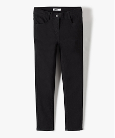 pantalon stretch coupe slim fille noir pantalonsB164601_1