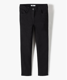 GEMO Pantalon stretch coupe Slim fille noir vif