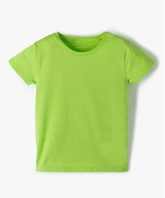 GEMO Tee-shirt fille uni à manches courtes Vert
