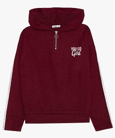 BAIN AOP PALMIERS SWEAT BORDEAUX