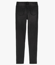 jean fille skinny a taille haute et bandes rayees noirB187301_3