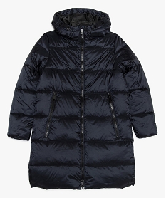 GEMO Parka fille longue à gros zips Gris