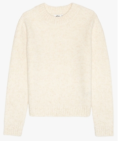 GEMO Pull fille pailleté contenant du polyester recyclé Beige