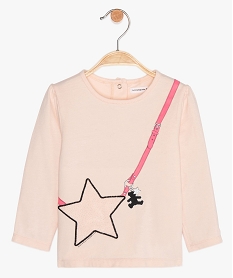 PULL ROUGE TEE-SHIRT ROSE