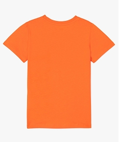 tee-shirt garcon a manches courtes imprime orangeB200501_2