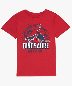 GEMO Tee-shirt garçon imprimé XXL streetwear rouge standard