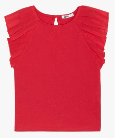 CHAUSSURE SPORT NOIR TEE-SHIRT ROUGE