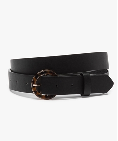 ceinture femme unie avec boucle facon ecailles noir autres accessoiresB203001_1