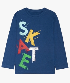 GEMO Tee-shirt garçon à manches longues motif XXL bleu standard