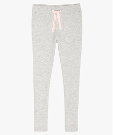pantalon de jogging fille coupe ajustee gris pantalonsB206801_2
