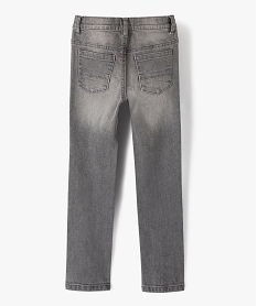 jean garcon coupe slim 5 poches gris jeansB210701_4