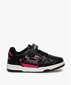 GEMO Baskets fille bicolore avec fermeture scratch - Airness Noir