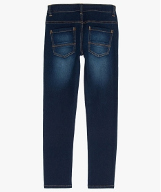 jean garcon slim en coton stretch avec detail colore grisB229501_3