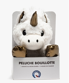 GEMO Bouillotte peluche à chauffer au micro-ondes Blanc