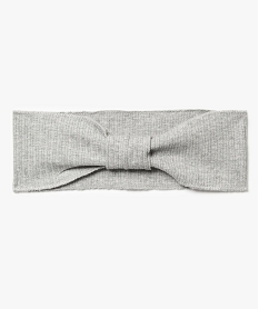 GEMO Bandeau à cheveux femme en coton stretch Gris