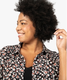 chemise femme a motifs fleuris avec fronces sur les epaules imprimeB241601_1