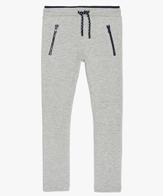 GEMO Pantalon de jogging garçon non molletonné – Lulu Castagnette Gris