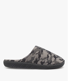 GEMO Chaussons garçon mules d’intérieur dessus fantaisie - Isotoner Gris