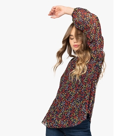 JUPE AOP TACHISTE BLOUSE AOP FLEURS