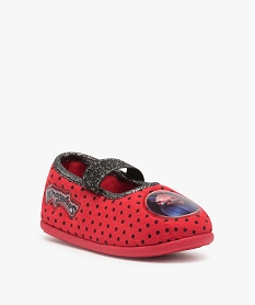 chaussons fille ballerines a pois - miraculous rougeB251301_2