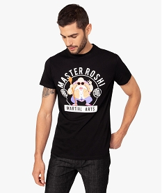 GEMO Tee-shirt homme avec motif arts martiaux – Dragon Ball Z Noir