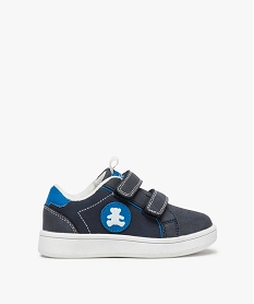 tennis bebe garcon bicolores a scratch - lulu castagnette bleu baskets et tennisB256201_1