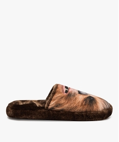 GEMO Chaussons homme motif Chewbacca - Star Wars Brun