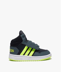 GEMO Baskets bébé garçon semi-montantes - Adidas Hoops Mid Gris